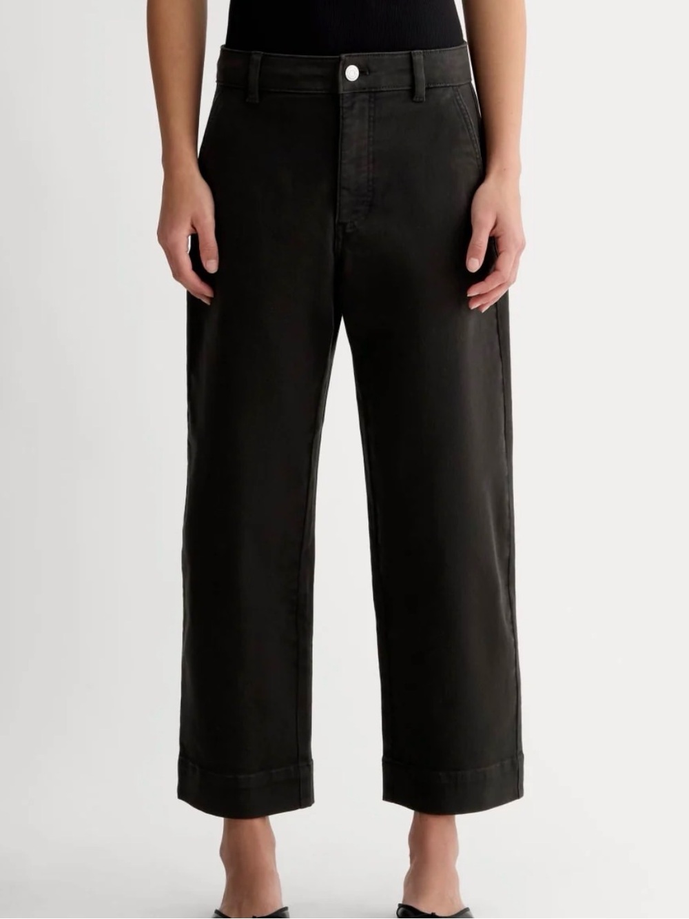 Everlane Utility Straight Leg Pants in black